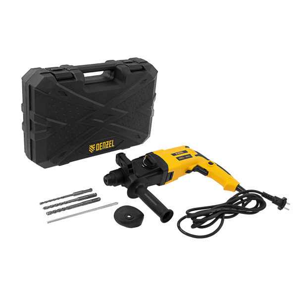 Перфоратор электрический Denzel RHH-600-22, SDS-plus, 600 Вт, 2,5 Дж, 2 реж. (26602) Перфоратор электрический Denzel RHH-600-22, SDS-plus, 600 Вт, 2,5 Дж, 2 реж. (26602)