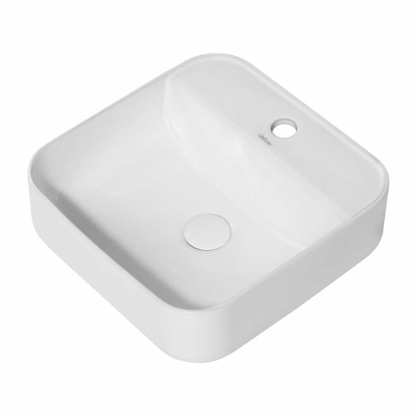Раковина накладная Abber Rechteck белая (AC2215)