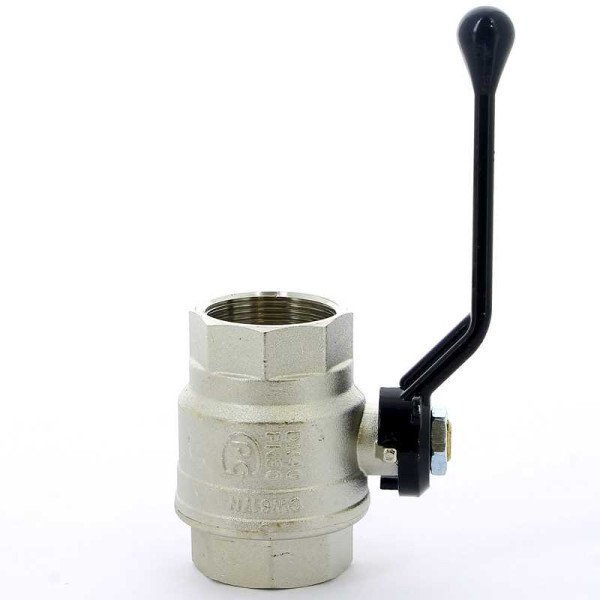 Кран Bugatti 1 1/2" ВВ шаровый New Jersey 910 (черная ручка) (09100016)