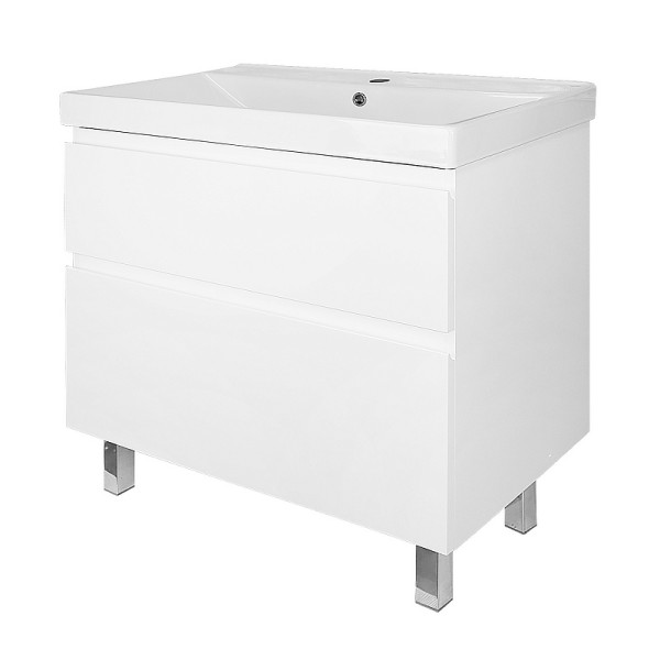 Тумба напольная Azario с раковиной Мила 80Н с раковиной Tempo 80 (CS00091366)