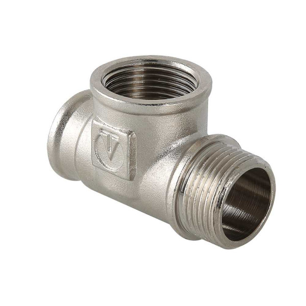 Тройник 1/2" НВВ Valtec (никель) (VTr.134.N.0004)