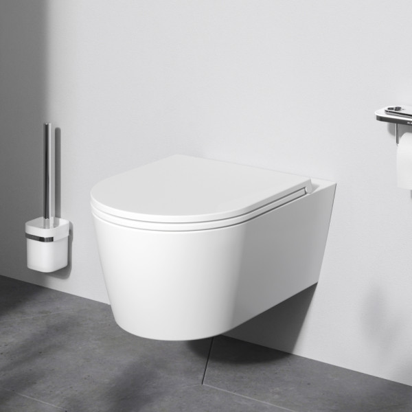 Унитаз подвесной AM.PM Func 54 см FlashClean с сиденьем микролифт (C8F1701SC) Унитаз подвесной AM.PM Func 54 см FlashClean с сиденьем микролифт (C8F1701SC)