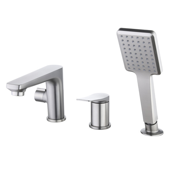 Смеситель на борт ванны Lemark Bronx графит (LM3745GM)
