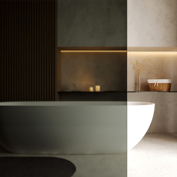 Душевое ограждение WasserKRAFT Vechte 116x200 стекло тонированное, профиль золото глянцевое (60W40PG-TG)