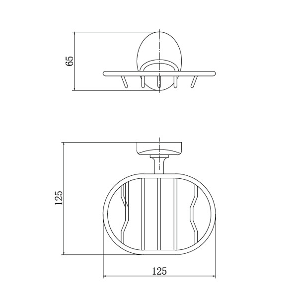 Мыльница Fashun с держателем хром (A1602-1) Мыльница Fashun с держателем хром (A1602-1)
