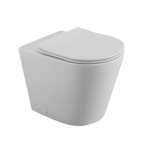 Унитаз приставной BelBagno Flay-R с сиденьем c soft close (BB1003CBR/SC)