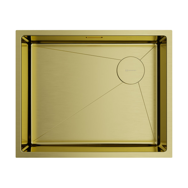 Мойка для кухни врезная Omoikiri Taki 54-U/IF Side SF-LG нерж. сталь/светлое золото (4997092)