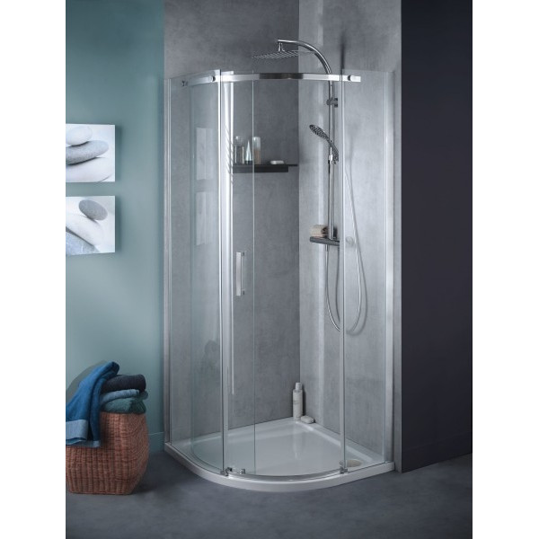 Душевой уголок Jacob Delafon Contra 90x200 стекло прозрачное, профиль хром (E22R90L-GA)