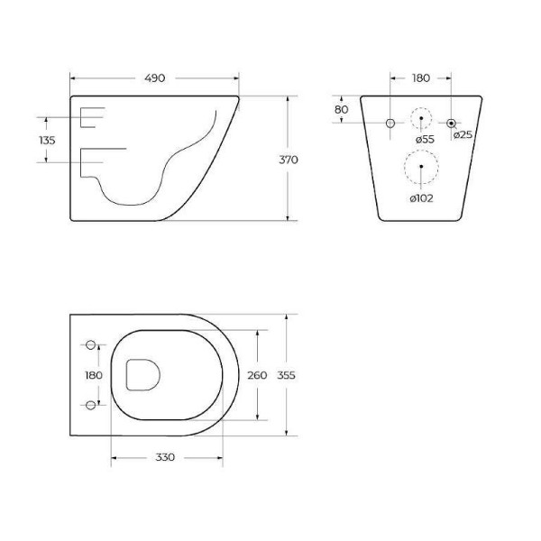 Унитаз подвесной BelBagno Sfera-R безободковый (BB046CHR/BB870SC)