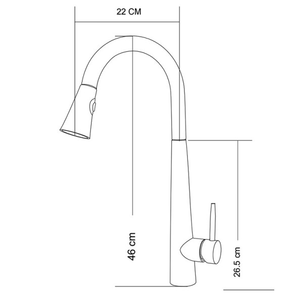 Смеситель для кухни Melodia della vita Perfetto с выдвижным изливом, хром (MDV30203ss) Смеситель для кухни Melodia della vita Perfetto с выдвижным изливом, хром (MDV30203ss)