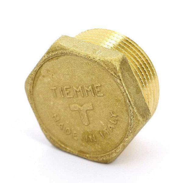 Заглушка 1/2"Н Tiemme (латунь) (1500040 / 1878G0004)