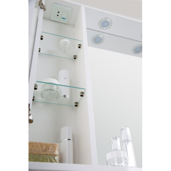 Зеркало с подсветкой BelBagno Marino R 60x750 с полкой, c ящиком (MARINO-SPC-600/750-1A-BL-P-R) Зеркало с подсветкой BelBagno Marino R 60x750 с полкой, c ящиком (MARINO-SPC-600/750-1A-BL-P-R)