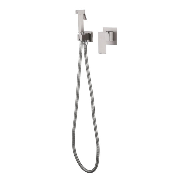 Смеситель с гигиеническим душем Abber Daheim сатин (AF8225SP)