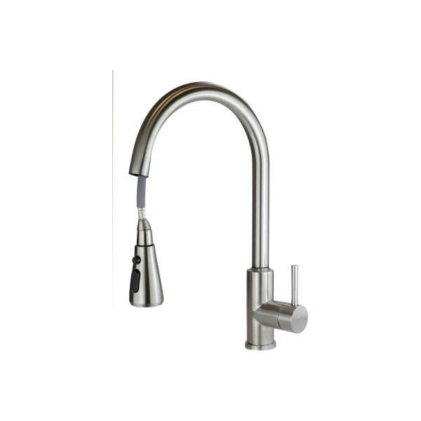 Смеситель для кухни Esko вытяжной излив хром (TSS 519)