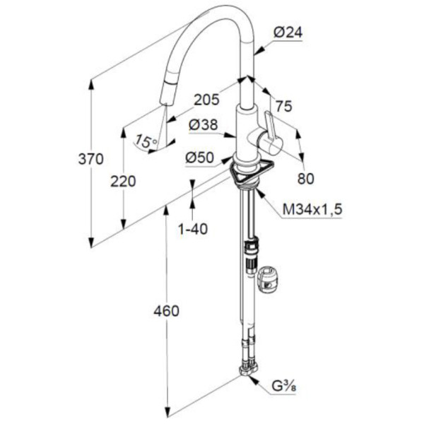 Смеситель для кухни Kludi Bingo Star XS (468519378) Смеситель для кухни Kludi Bingo Star XS (468519378)