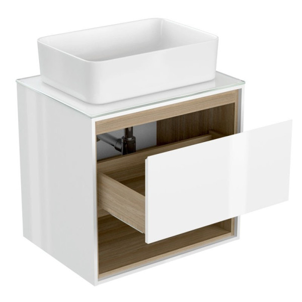 Тумба подвесная Cersanit Louna белый (SP-SZ-LOU60-BL/Wh)