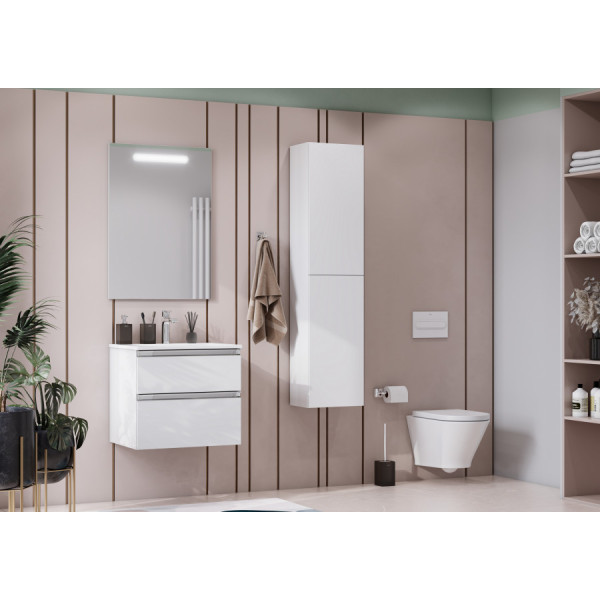 Пенал напольный Roca The Gap 346x251x1504 белый глянцевый (A857427806)