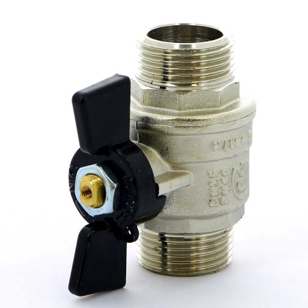 Кран Bugatti 1" НН шаровый Oregon 327 (черная бабочка) (03270032)