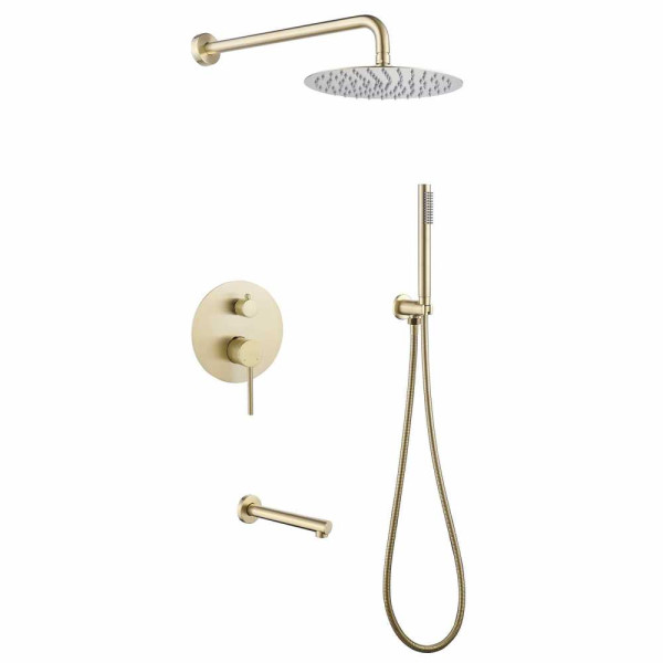 Душевая система Abber Emotion золото матовое (AF8817G)