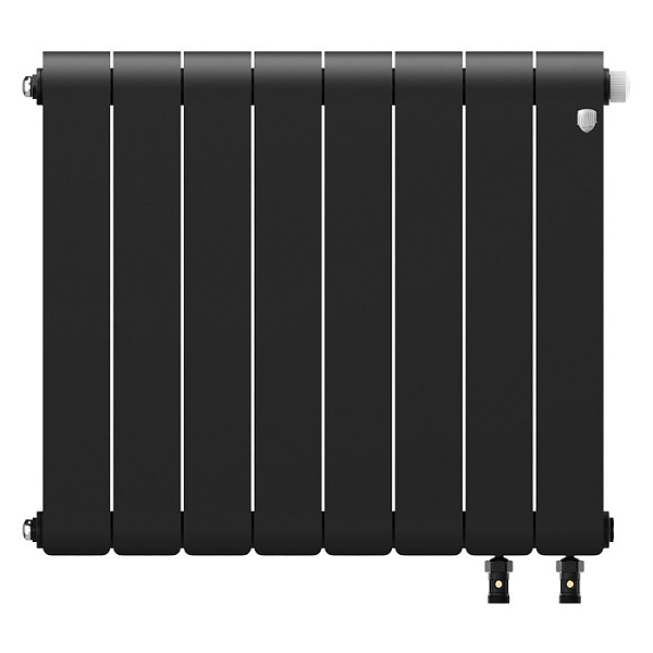 Радиатор биметаллический Royal Thermo Infinity 500 Noir Sable VR80 (8 секций) Чёрный (RTINNSVR805008) Радиатор биметаллический Royal Thermo Infinity 500 Noir Sable VR80 (8 секций) Чёрный (RTINNSVR805008)