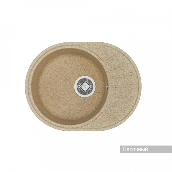 Мойка для кухни врезная Aquaton Чезана 437x568x191 песочный (1.A711.2.32C.S22.0)