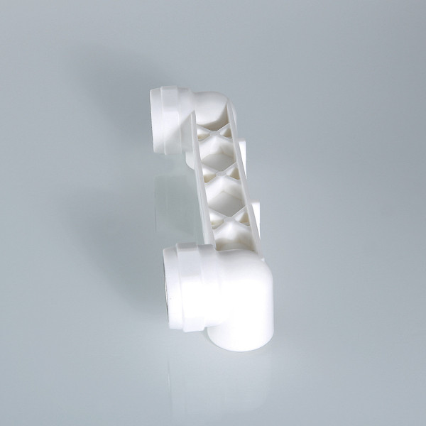 Водорозетка двойная на планке PP-R 25x1/2"В Valtec (латунь, белая) VTp.724.0.02504