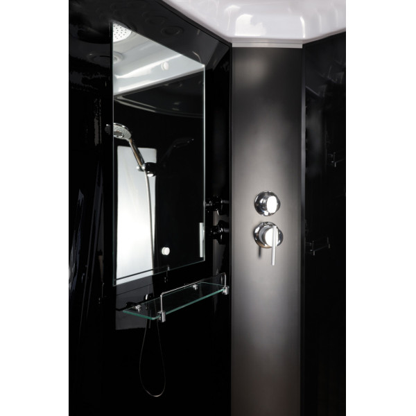 Душевая кабина Classic 90x90 стекло тонированное, профиль черный (NG-6501-14) Душевая кабина Classic 90x90 стекло тонированное, профиль черный (NG-6501-14)