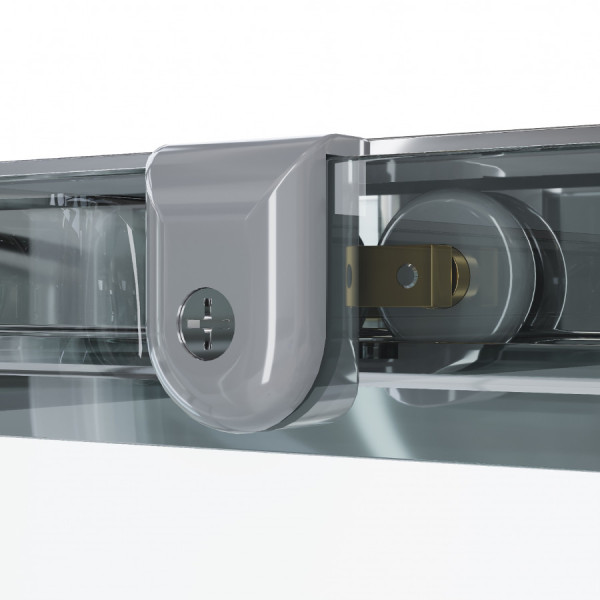 Душевой уголок Santek Вэлия 90x90x195 стекло (прозрачное, профиль хром (1WH501795)