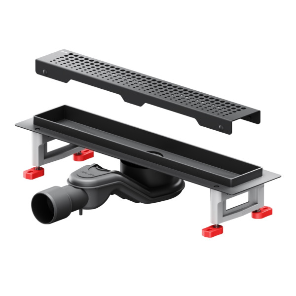 Душевой лоток AM.PM MasterFlow линейный универс затвор Cut Gradient 40 см черн мат (W01SC-P11-040-01BM)