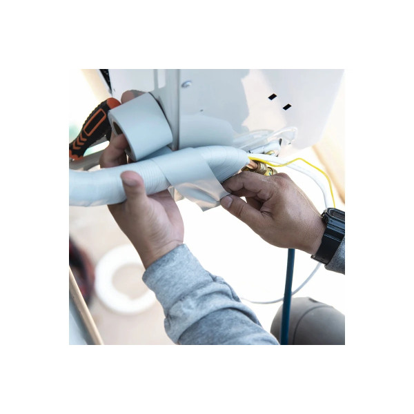 Лента для защиты термоизоляции Aviora Proffi 75 мм х 50 м (белая)  (302-158)