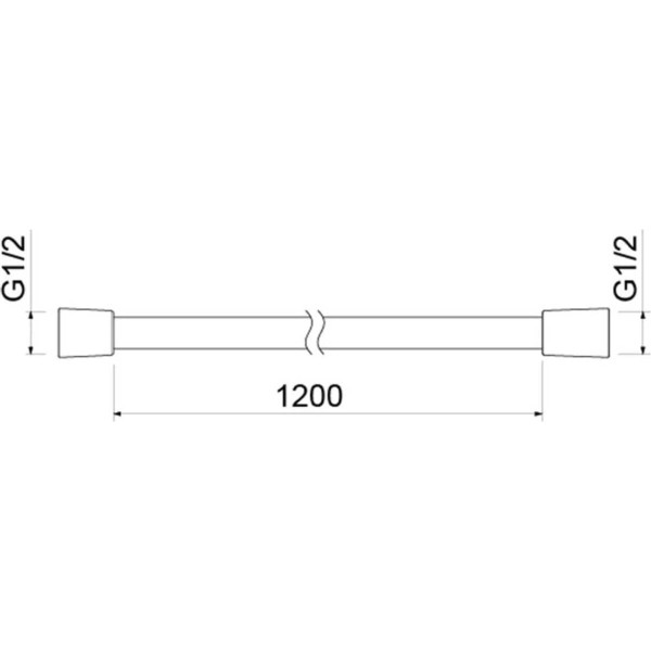 Шланг душевой Aquatek 120 см хром (AQ2104CR)