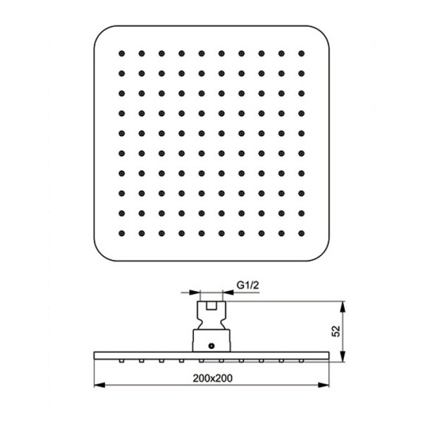 Душ верхний Ideal Standard IdealRain Cube (B0024AA)