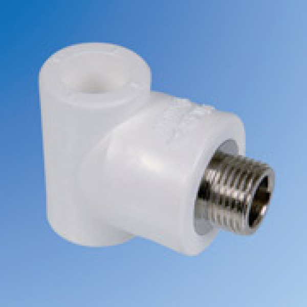 Тройник переходной PP-R 25*3/4"Н*25 "Pilsa" (белый, латунь) (80555) Тройник переходной PP-R 25*3/4"Н*25 "Pilsa" (белый, латунь) (80555)