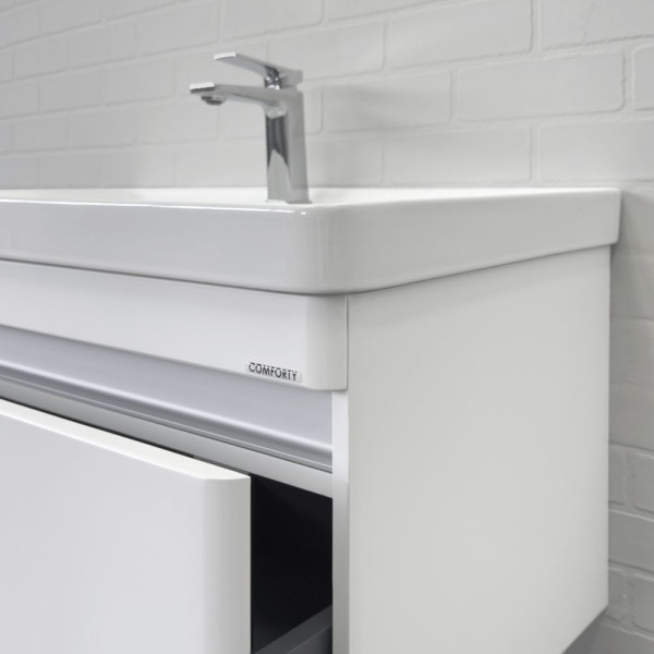 Тумба подвесная Comforty Осло 810x460x475 бетон светлый матовый с раковиной (00-00019144)