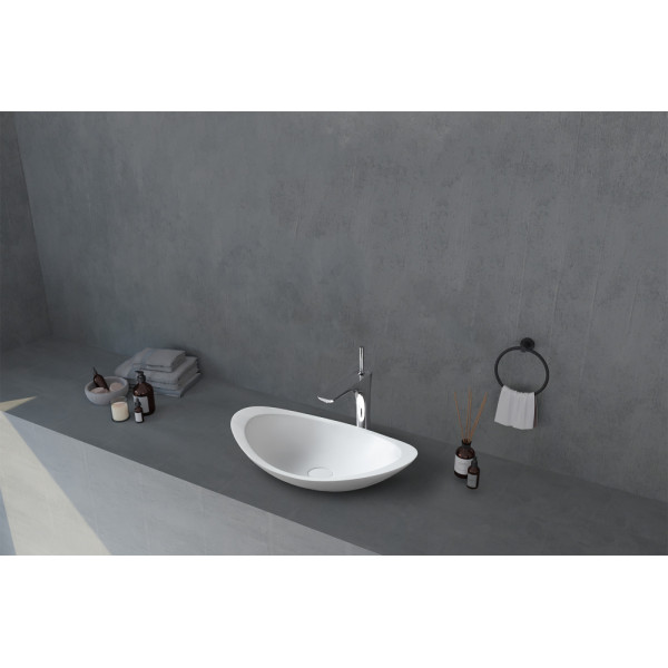 Раковина накладная Abber Stein 605x380 белый матовый (AS2606) Раковина накладная Abber Stein 605x380 белый матовый (AS2606)