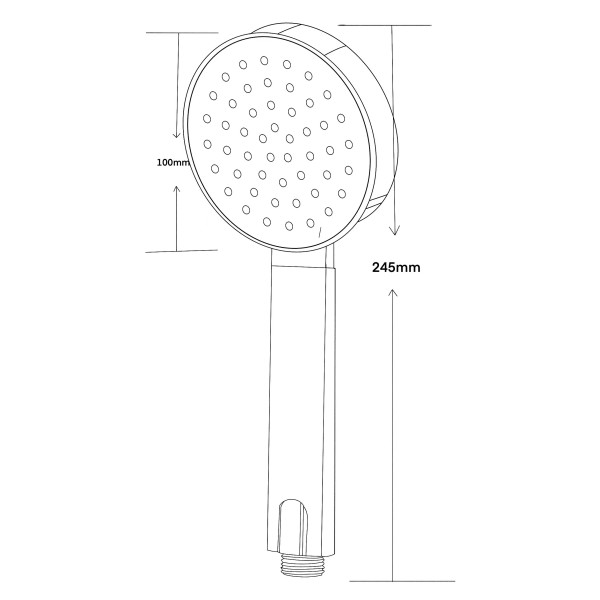 Душевая лейка Voda хром (VSP10)