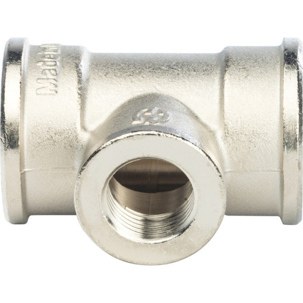 Тройник переходной 1"х1/2"х1" Stout (никель) SFT-0022-001121 Тройник переходной 1"х1/2"х1" Stout (никель) SFT-0022-001121