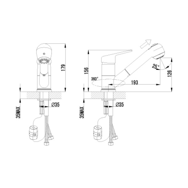 Смеситель для кухни Lemark Luna (LM4150C)