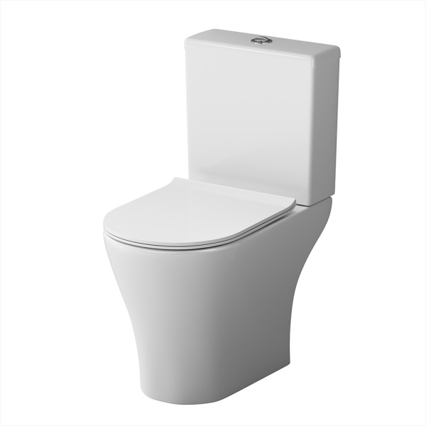 Унитаз-компакт AM.PM Sirius безободковый с сиденьем микролифт (DX86C8600SC) Унитаз-компакт AM.PM Sirius безободковый с сиденьем микролифт (DX86C8600SC)