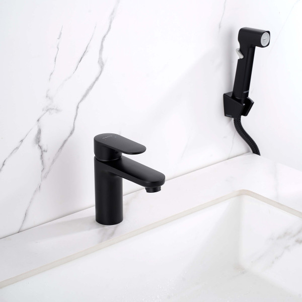 Смеситель для раковины Aquatek Ника черный матовый (AQ1812MB) Смеситель для раковины Aquatek Ника черный матовый (AQ1812MB)
