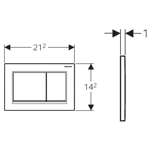 Клавиша смывная Geberit Omega 30 (115.080.KJ.1) Клавиша смывная Geberit Omega 30 (115.080.KJ.1)