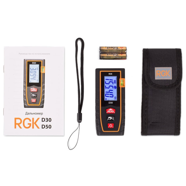 Дальномер лазерный RGK D30 (4610011870019)