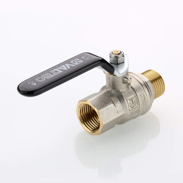 Кран 1/2" ВН шаровый Valtec Perfect-ГОСТ (черная ручка) VT.415.N.04