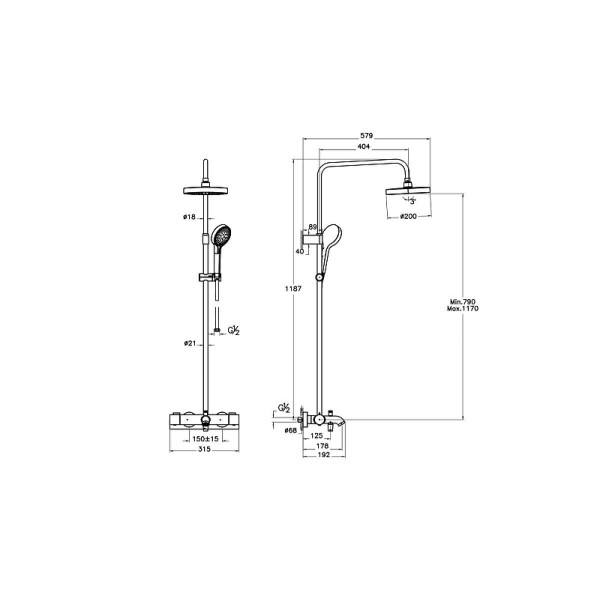 Душевая система Vitra Base Round хром (A47303EXP) Душевая система Vitra Base Round хром (A47303EXP)