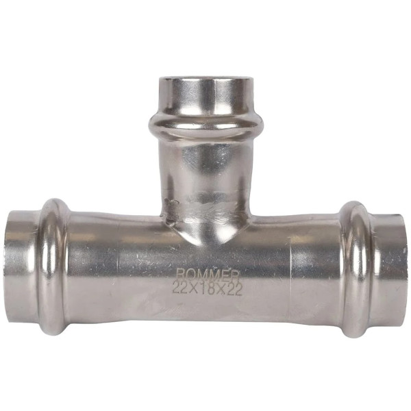 Тройник переходной 35х1/2"Вх35 Rommer из нержавеющей стали (пресс) (RSS-0015-003512) Тройник переходной 35х1/2"Вх35 Rommer из нержавеющей стали (пресс) (RSS-0015-003512)