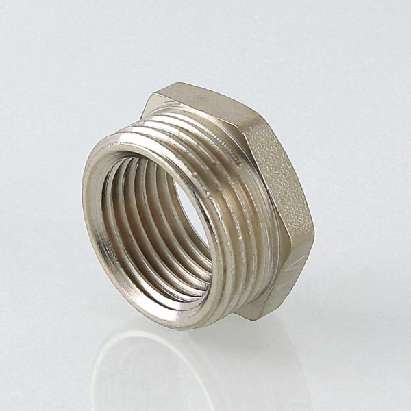 Футорка 3/4"Вх1"Н Valtec (никель) (VTr.581.N.0605) Футорка 3/4"Вх1"Н Valtec (никель) (VTr.581.N.0605)