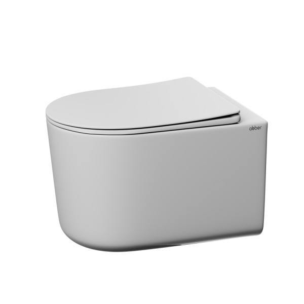 Унитаз подвесной Abber Ultra с ультратонким ободком белый (AC1302)