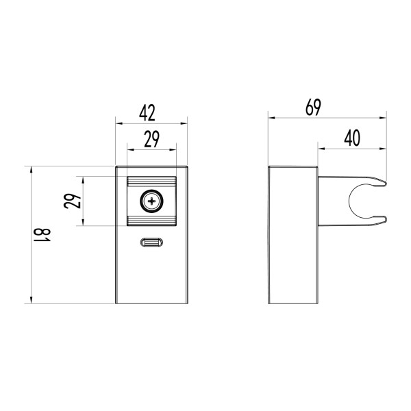 Крепление настенное Lemark поворотное для лейки (LM8079C)