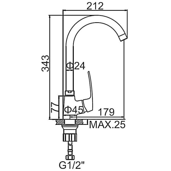Смеситель для кухни Ledeme (L4072) Смеситель для кухни Ledeme (L4072)