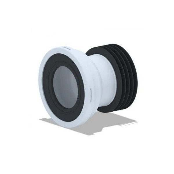 Отвод для унитаза прямой 124 мм. АНИ (белый) АНИ пласт (W1218) Отвод для унитаза прямой 124 мм. АНИ (белый) АНИ пласт (W1218)